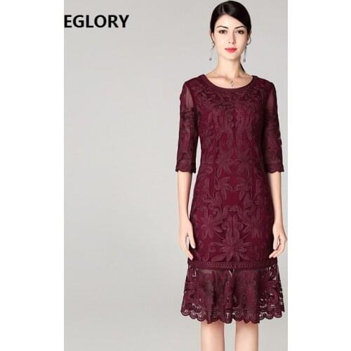 XXXXL Dress Vestidos 2019 Spring Summer Fashion Cocktail Party Women Allover Appliques Embroidery Midi Party Ruffle Dress Tight