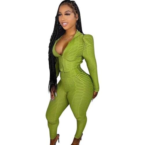 Casual Sporty Yoga Athleisure Two Piece Set Women Autumn Solid Hooded Zipper Long Sleeve Jacket+fitness Pencil Pant Streetwear