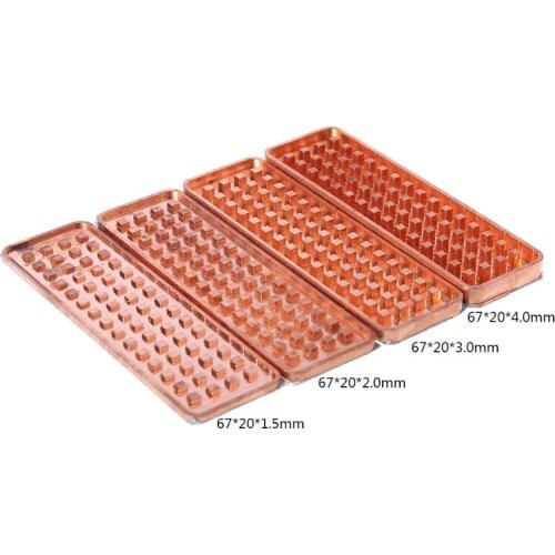 Durable Copper NVME NGFF M.2 Heat sink 2280 SSD Metal Sheet Thermal Conductivity Silicone Wafer Cooling Fan M2 Heatsink