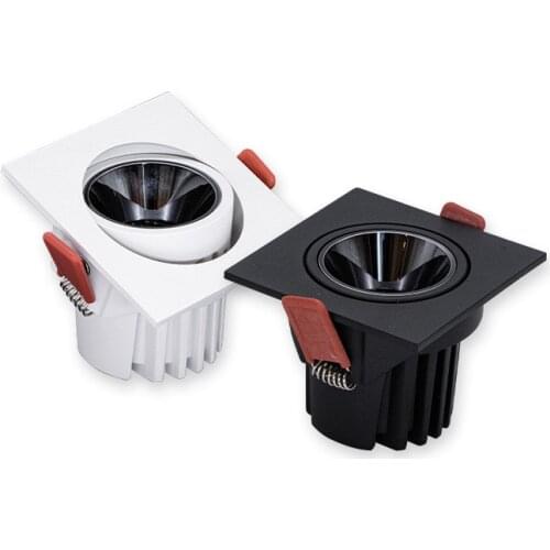 Dimmable Angle Adjustable Anti Glare Recessed LED Downlight 9W 12W 15W18W 24W 30W 110V 220V Ceiling Kitchen Living Room Indoor