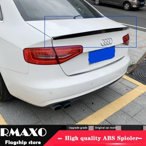 For Audi A4 spoiler High Quality ABS Material Car Rear Wing Primer Color Rear Spoiler For Audi A4 A4 A4L Spoiler 2010-2015