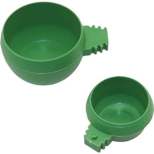 Bird tableware Bird Parrot Food Water Bowl Feeder Plastic Pigeons Birds Cage Sand Cup Feeding Holder Bird Feeder Animal feeding