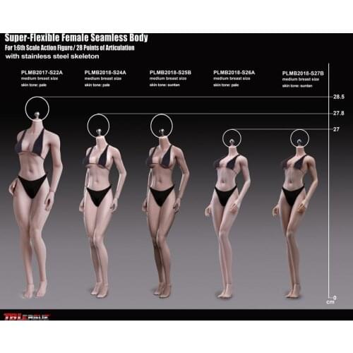 TBLeague S24A/S25B/S26A/S27B 1/6 Scale Super-Flexible Female Seamless Body (no head)(PHICEN)
