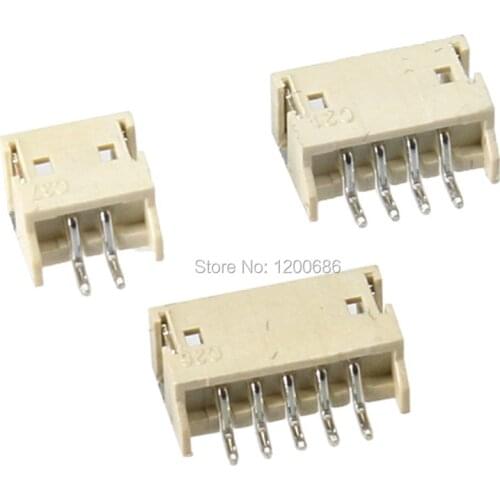 ZH1.5 Vertical ZH1.5MM SMD Connector Terminal Socket ZH 1.5mm ZH 2 3 4 6 10-Pin Connector Plug