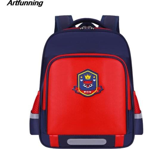 Artfunning Cute cartoon School Bags for Boys Girls Waterproof Orthopedic Backpacks schoolbag kids Mochila Infantil
