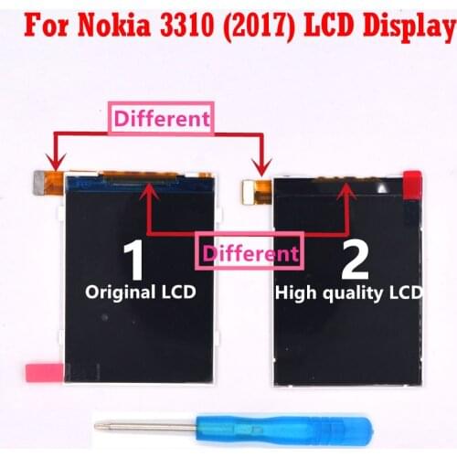 HKFASTEL New Original Mobile phone LCD For Nokia 3310 2017 3G TA-1022 TA-1036 TA-1006 Version LCD Display Digitizer + Tool