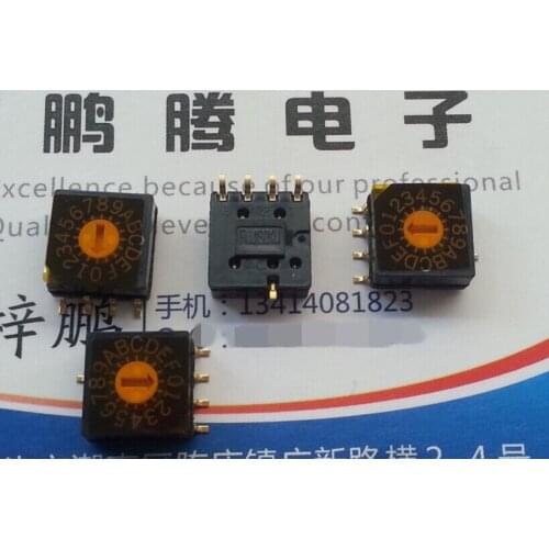1PCS Japan FUJISOKU SMR5016-E 0-F/16 bit rotary coding dial switch 4:1 positive code 8421C