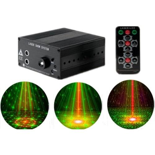 10PCS Full Color RGB Laser Projector Sound/Auto Mode 9W rotating Stage Lighting for DJ Disco Party KTV