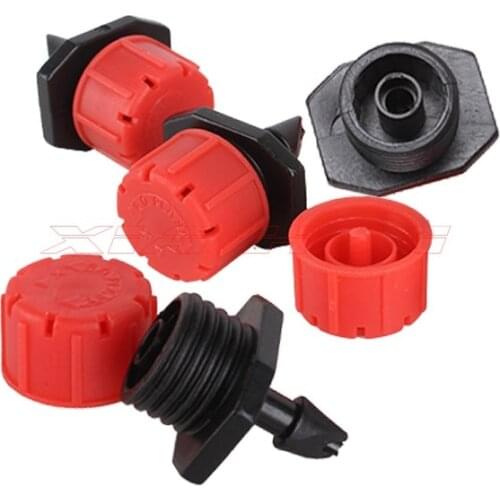 100pcs adjustable flow small emitters red Drip Irrigation 8 hole adjustable flow quality red small emitters