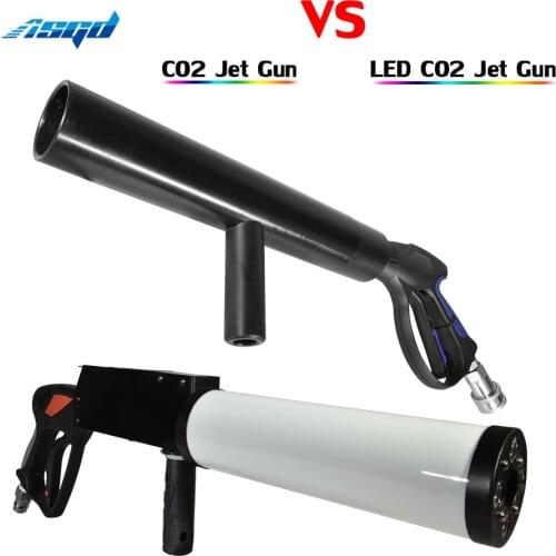 2pcs Handheld LED CO2 Jet Gun DJ Stage Effect Equipment 3m Hose Carbon Dioxide Gas Atmosphere Smoke Machine Bar Club Music Show