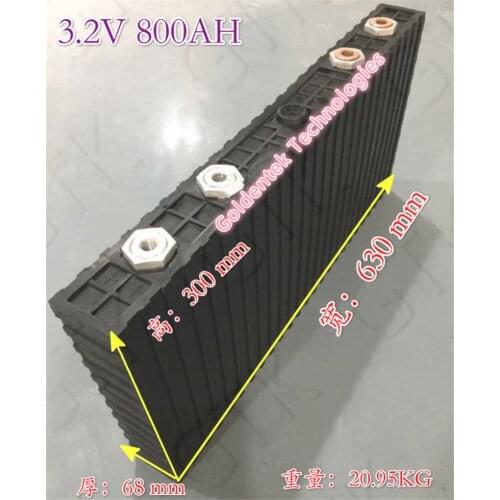 Lifepo4 battery 800ah 3.2V batteria lifepo4 800AH for diy 36V 800AH battery Refitted RV electric tricycle EV Solar power station