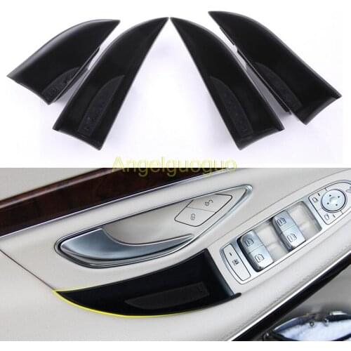 Car Door Handle Box Phone Holder Card Bag Storage Accessories Car styling For Mercedes Benz S Class W222 2014-2019 Left hand LHD