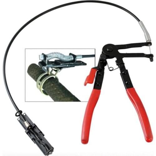 Auto Hose Clamp Pliers Hose Clamp Tool Corded Hose Clamp Pliers Cable Type Flexible Wire Long Reach for Car Repairs Hand Tool