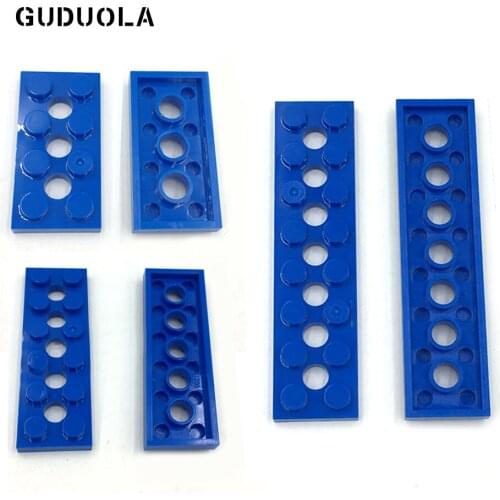 Guduola Parts Plate Bricks with Holes 2x4 2x6 2x8 Building Blocks MOC Parts Toys Compatible 3709b 32001 3738 100g/lot