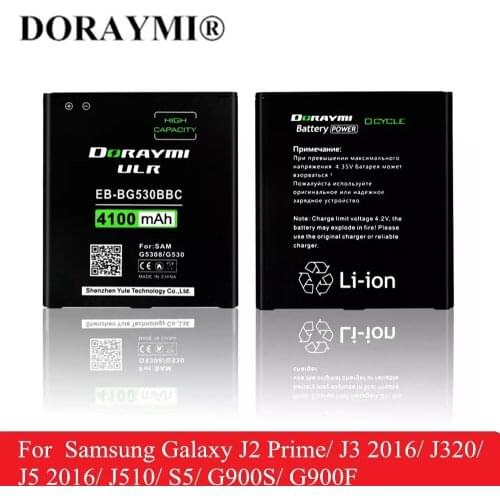 DORAYMI EB-BG530BBE EB-BJ510CBC Phone Battery for Samsung Galaxy J2 Prime J3 2016 J320 J5 2016 J510 S5 G900S G900F Bateria