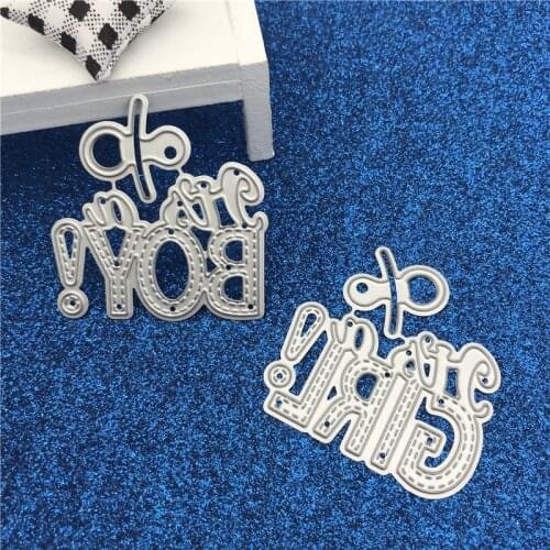 It is a Boy Die Cut Baby GIRL Metal Dies Design Scrapbooking Crafts Die Cuts For DIY Paper Card