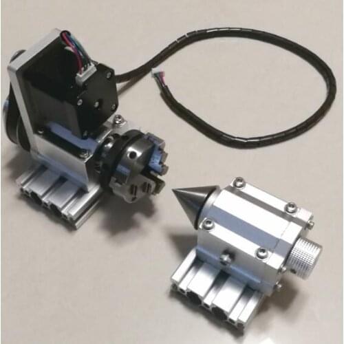 DA-50 CNC engraving machine rotating shaft round A fourth axis 1:3 TAKE 3chuck