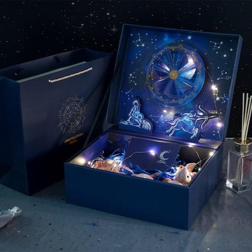 Valentines Day Cardboard Gift Box 3D Stereo Cute Dream Packaging Flip Case Cosmetics Skincare Jewelry Gift Box For Weeding