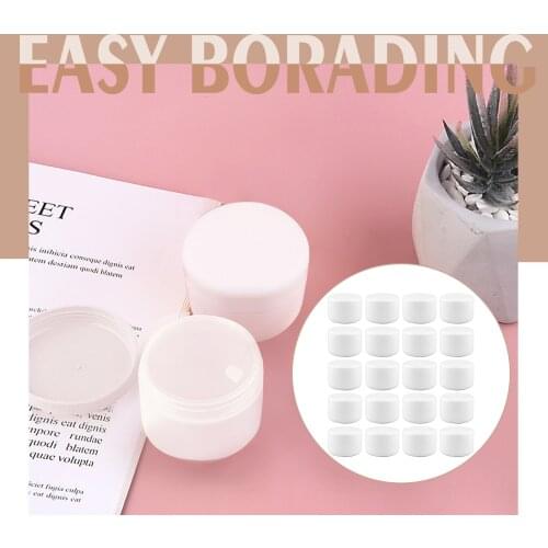20PCS Cosmetic Containers 20g Plastic Empty Creams Lotions Toners Lip Gloss Storage Jar Boxes for Home Travel Business Trip