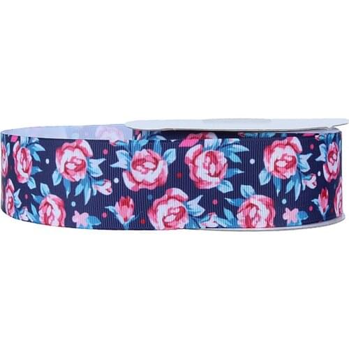 FLRA Ribbon (50yards/lot) Flora Ribbons rose printing decorative ribbon