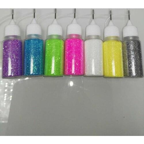 Shimmer Crystal Multic and Magic Glitter Powder Design 10 pcsNail Art Decoration Acrylic UV Gel Powder Dust Gem Polish Tools
