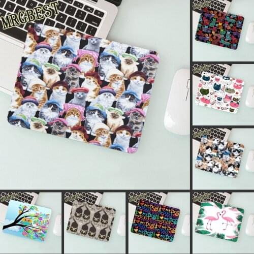 MRGBEST Cartoon Cat Head Type Non-slip Padmouse Optal Me Trackball Mouse Computer Pad 18 * 22cm for Game Player Lol Csgo