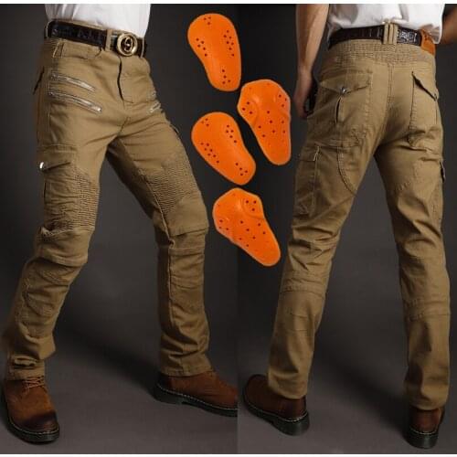 New riding motorcycle rider jeans anti-fall pants motorcycle racing Motorcycle Pants Men Jeans Zipper Protective Gear Hi-07