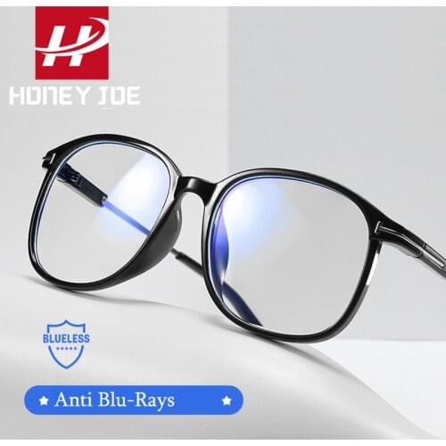 Real Anti Blue Light Glasses for Men Women Vintage Computer Gaming Glasses Clear Lens Blue Ray Blacking Optical Glasses UV400