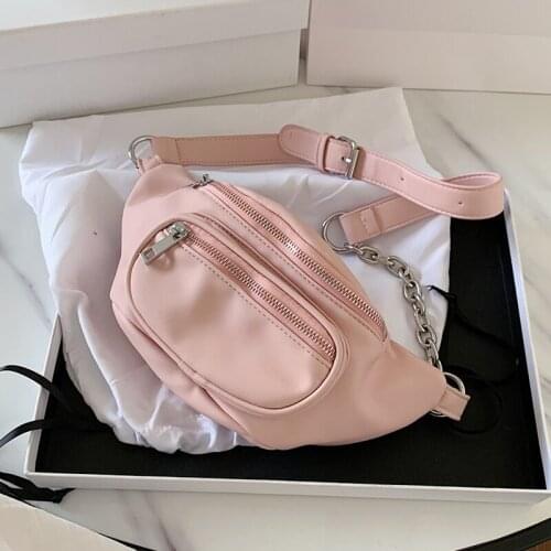 Solid little chest fashion bags for women large design pockets high-quality scalped skin colours burning bullet girls bags 2021