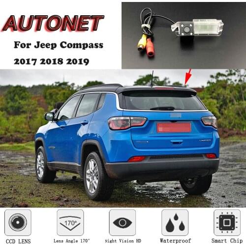 AUTONET Rear View camera For Jeep Compass 2017 2018 2019 Night Vision/license plate camera/parking Camera