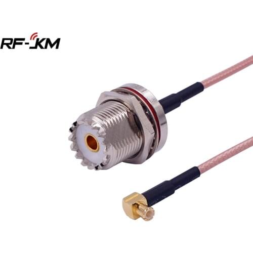 UHF Female to MCX Male Right Angle RG316 Pigtail Cable MCX to UHF SO239 Adapter RF Coaxial Cable Assembly