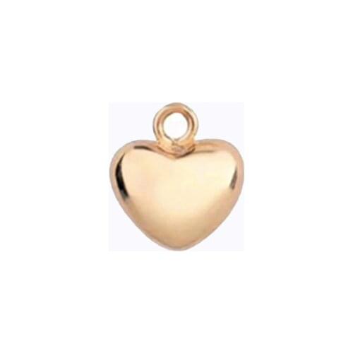 Sinya Necklace Bracelet Anklect Earring 18k Au750 Gold Heart Charm Pendant Fine Jewelry Making DIY acessories
