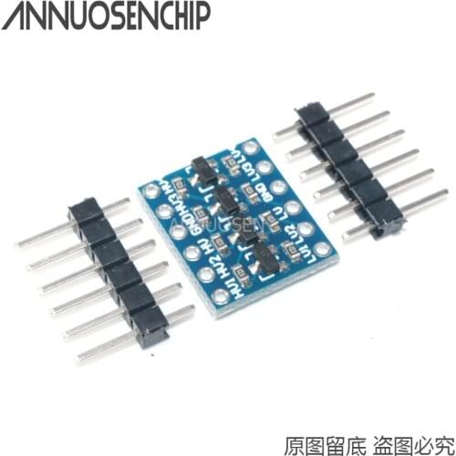 10PCS IIC I2C Logic Level Converter Bi-Directional Board Module 5V 3.3V DC Module For Arduino With Pins