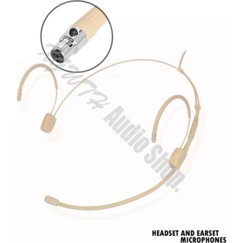 Professional Double Earhook Ear Hanging Headset Headworn Microphone for Shure Wireless Microphone System ULX SLX PGX UT KCX