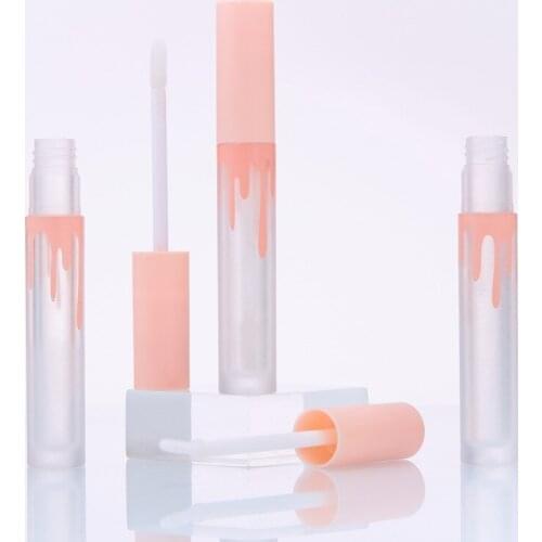3ml Empty Matte pink round Lip Gloss Tube 50pcs
