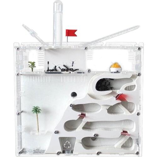 Expandable Ant Castle Four-Story Ant Nest Room Double-sided Pet Workshop Sand Castle Home Kingdom Sand Soil Nest Queen Ant