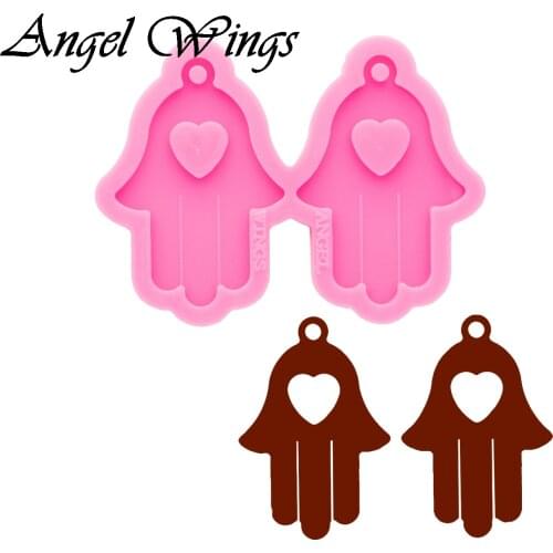 Hand Earrings Silicone Molds DIY Black Lives Matte Jewelry Shiny Epoxy Resin Mould Custom Wholesale DY0579