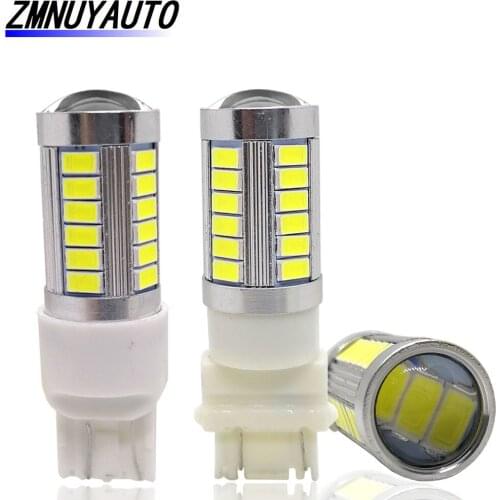 2PCS 1156 BA15S BAUS15S P21W LED Car Signal Light 1157 BAY15D Auto Lamp 33SMD 5730 T20 LED 7443 W21/5W Bulb 3157 Led R5W