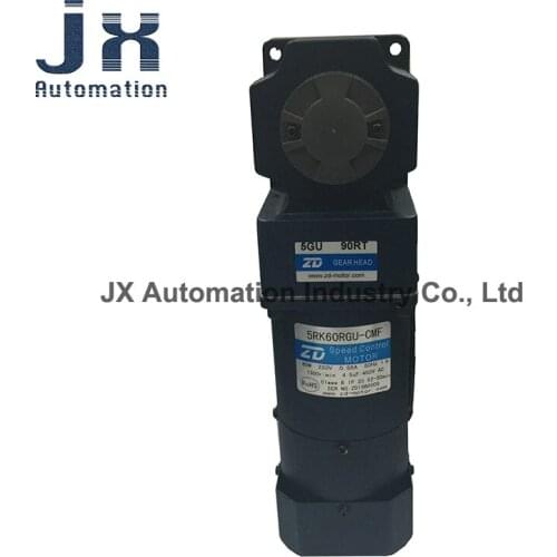 ZD 220V 60W Hollow Right Angle Electromagnetic Brake Motor 5RK60GU-CMF+ 5GU150RT