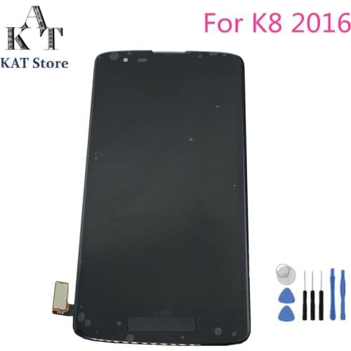 5.0" LCD Display Touch Screen For LG K8 2016 K350 K370 K371 LCD Digitizer Assembly With Frame + Tools