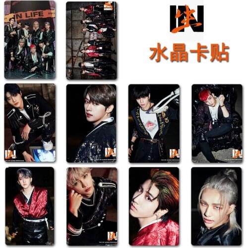 10pcs/set Kpop STRAY KIDS Card Stickers photo album IN LIVE K-pop stray kids Photocard