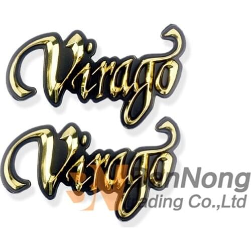 2XPCS Free Shipping motorcycle 3D fuel tank stereo Applique decals stickers Fit For Yamaha Virago XV125 XV250 XV400