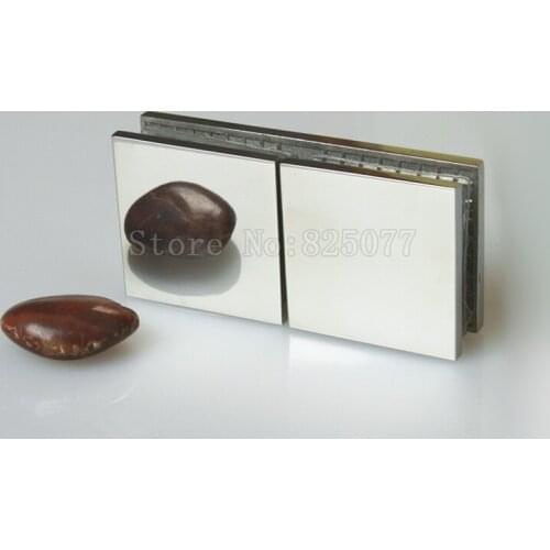 4PCS Cast 304 stainless steel 180 degree bathroom hinges office glass partition fixed hinge glass clamp JF1461