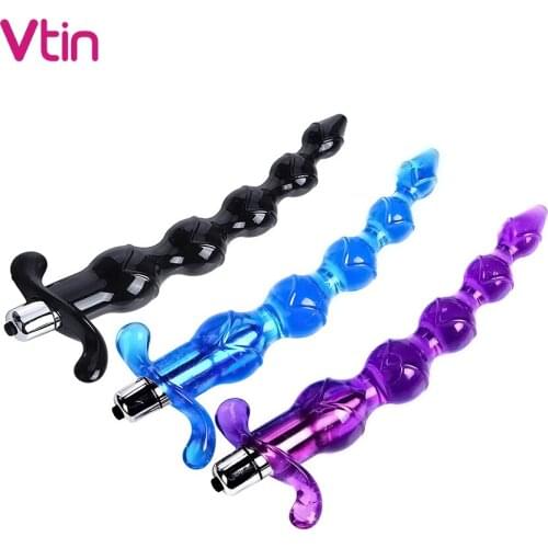 Anal Plug Beads Vibrator Long Orgasm Vagina Prostate Massager Butt Toys For Adults Women Stimulator Sex Shop Accessories