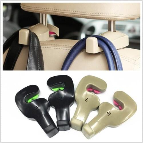 2pcs Car Shopping Bag Holder Seat Hook Hanger For Honda CRV Accord HR-V Vezel Fit City Civic Crider Odeysey Crosstour Jazz Jade