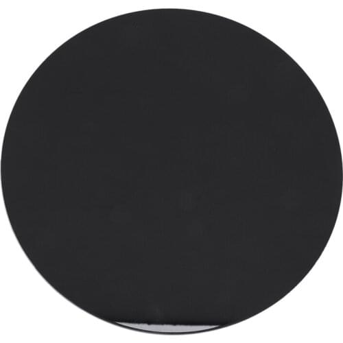 Black 3mm Acrylic Plastic Circular Plate Laser Cutting Round Mirror