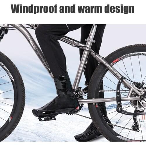Men Windproof 1 Pair Cycling Shoe Covers Pad Thermal Warm Bike Bicycle Outdoor Rainproof Shoe Covers SAL99