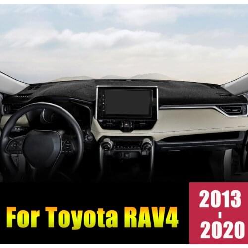 For Toyota RAV4 RAV 4 XA40 XA50 2013-2019 2020 LHD/RHD Car Dashboard Cover Mat Avoid Light Pads Anti-UV Case Carpet Accessories