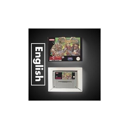 Shadowrun - EUR Version RPG Game Card Battery Save With Retail Box