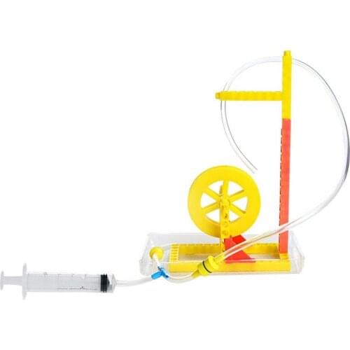 Physics DIY Water Wheel Model Toy Self Assembly Educational Plastic Science Physical Experiments Toy Kit for Kids